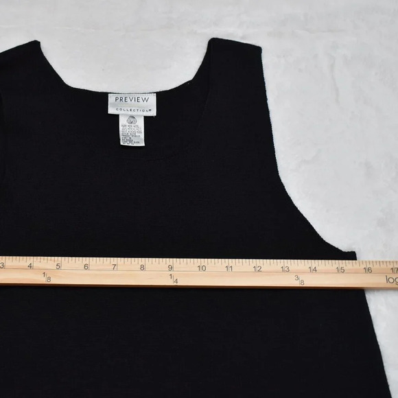 Preview Collection 100% Merino Dress Sz S Minimalist Neutral Classic Preppy VTG - Picture 11 of 14